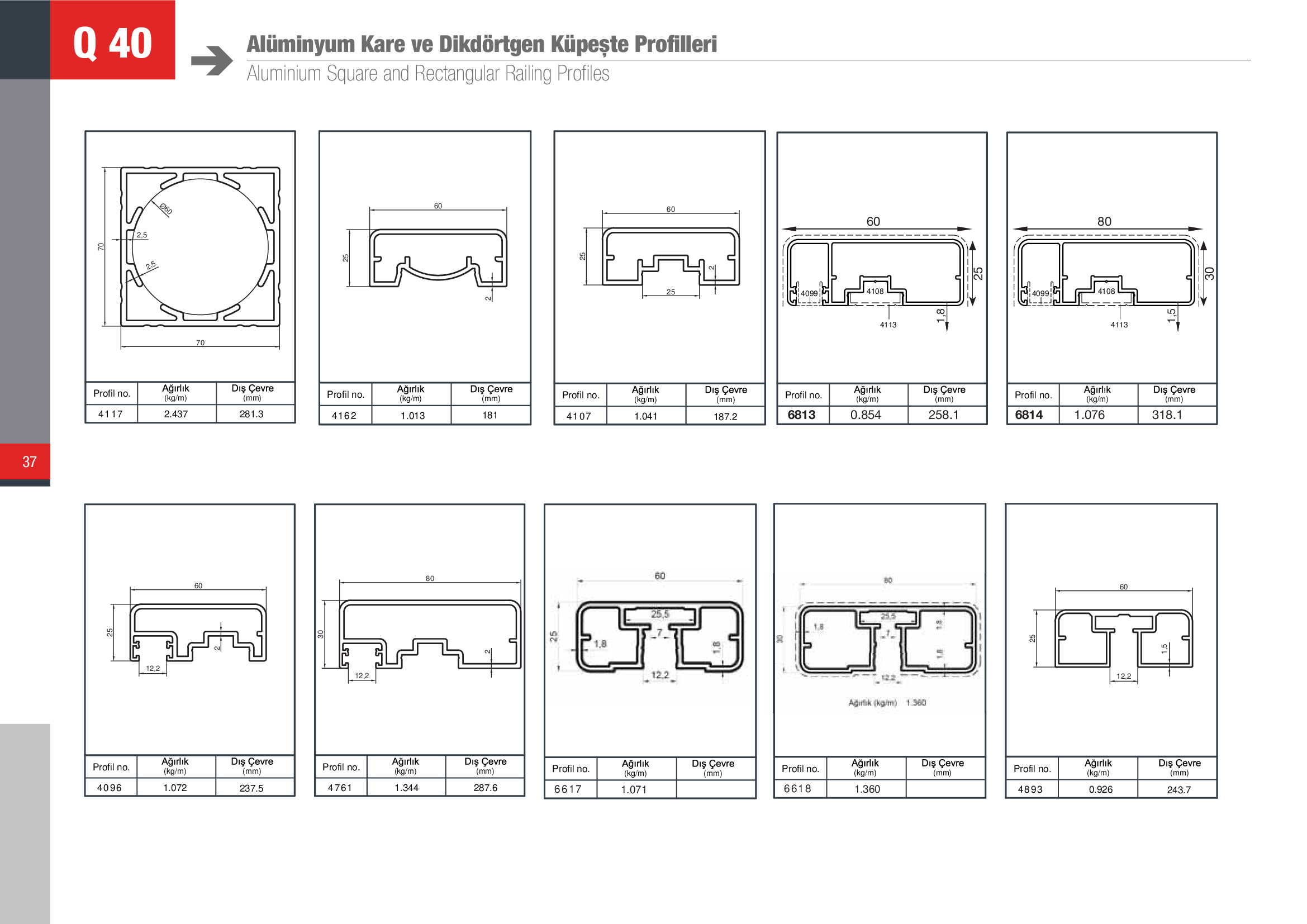 Küpeşte Kare Sistemleri 33